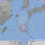 台風24号・・・予想が難しいですね。