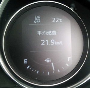CX-5今日の最高燃費