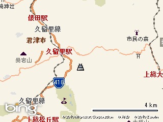 久留里城あたり